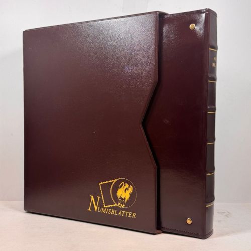 5x Deutsche Post NUMISBLATT Album Ringbinder mit Schuber gebraucht