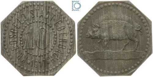 Notgeld Deutschland, Eberbach, 10 Pfennig 1917 - Röttinger Prägung