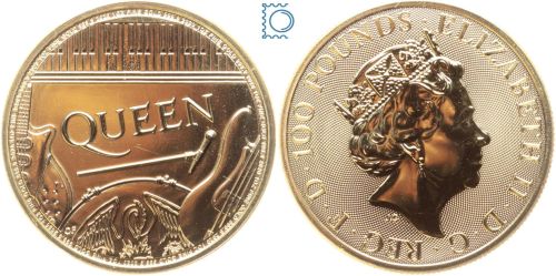 Großbritannien - 100 GBP Music Legends Queen 2020 - 1 Oz Gold