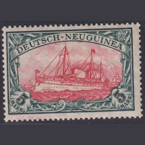 Deutsche Kolonien Deutsch Neuguinea MiNr. 23 II A II ungebraucht - 5 Mark Kaiseryacht