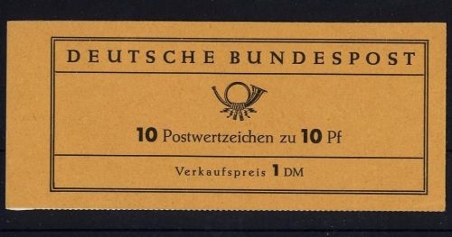 Bund, Markenheftchen MH 6 d R1 postfrisch - Heuss fluoreszierendes Papier