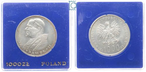 Polen 1000 Zloty 1982 | Papst Johannes Paul II.