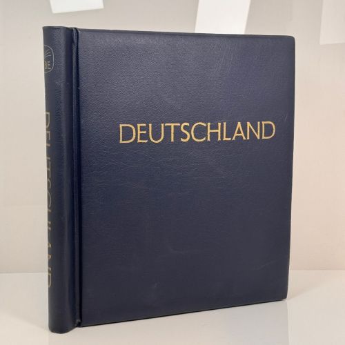KABE Klemmbinder ATLAS Leder Blau Aufdruck "Deutschland" – hochwertig & exklusiv - gebraucht