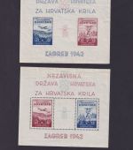 Kroatien Block 1 + 2 postfrisch - Modellflugzeug-Ausstellung Zagreb 1942