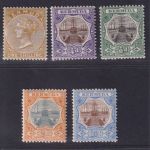 Bermuda 1893-1909 MiNr. 19, 25, 26, 28, 29 ungebraucht