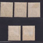 Bermuda 1893-1909 MiNr. 19, 25, 26, 28, 29 ungebraucht