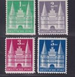 Bizone - MiNr. 97-100 II postfrisch - hohe Treppe - Holsten Tor