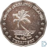 Cook Inseln, 50 Cent 2004, Keeling Cocos Islands, Butterflyfisch Fisch