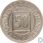 Österreich, 1. Republik, 50 Groschen, 1934, Nachtschilling
