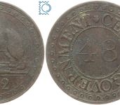 CEYLON 1/48 Rixdollar 1802 - George III. (1796-1820) - Kursmünze (1801-1816)