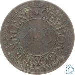 CEYLON 1/48 Rixdollar 1802 - George III. (1796-1820) - Kursmünze (1801-1816)