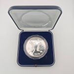 China 50 Yuan 1988 Olympiade Seoul 1988 – Volleyball, KM 205 in Kapsel mit Etui