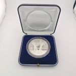 China 50 Yuan 1988 Olympiade Seoul 1988 – Volleyball, KM 205 in Kapsel mit Etui