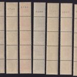 Bund, Michel Nr. 454-461 R Rollenmarke 5er Streifen postfrisch