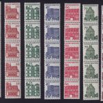 Bund, Michel Nr. 454-461 R Rollenmarke 5er Streifen postfrisch