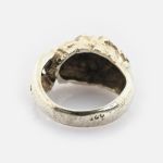 Silberring mit Löwenkopf im Wikinger-Stil | Gr. 53