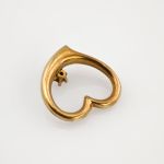 Anhänger aus Gold herzförmig mit Diamant