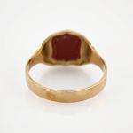 Zweifarbiger Goldring mit Kamee um 1950 | 585 / 2,4g / Gr. 58