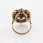 Goldring mit Granat-Rosettenmotiv um 1900 | 333 / 5,3g / Gr. 52