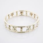 Silber Armreif durchbrochen Sternmotiv modern