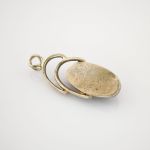 Silber Anhänger mit Chrysopras oval modern