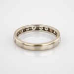 Weißgoldring mit Diamanten | 585 / 2,1g / Gr. 54
