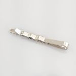 Silber Krawattennadel modern mit Gravur