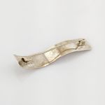 Silber Brosche Hammerschlag modernistisch
