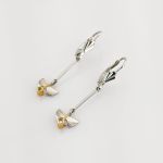 Weißgold Ohrhänger mit Diamanten, modern