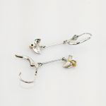 Weißgold Ohrhänger mit Diamanten, modern