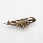 Brosche mit Herzmotiv Jugendstil um 1900