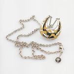 JOOP! Silberkette mit Tropfenanhänger und Ohrringen, modern