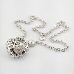 Pierre Cardin Silber Medaillon Herzform mit Kette, zeitloses Design