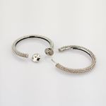 JOOP! Silber Creolen mit Kugelstruktur