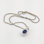 Lapislazuli-Anhänger mit Venezianischer Kette Silber, um 1960