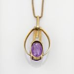 Kette mit Amethyst Anhänger aus Gold