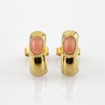 Charmante Ohrstecker aus Gold mit Mondstein