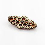 Große Vintage-Brosche mit prächtigem Granatbesatz
