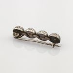 Handgearbeitete Art Déco Silberbrosche