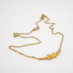 Goldkette mit diamantbesetztem Krokodilmotiv | 333 / 4,86g