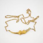 Goldkette mit diamantbesetztem Krokodilmotiv | 333 / 4,86g