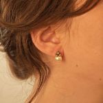 Klassische Ohrstecker aus Gold mit Perlen und Diamanten