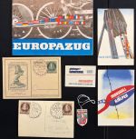 BERLIN ERP EUROPAZUG Sonderstempel Ganzsache Fahrkarte SEHR SELTEN!