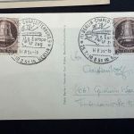 BERLIN ERP EUROPAZUG Sonderstempel Ganzsache Fahrkarte SEHR SELTEN!