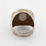 Silberner Designer-Ring mit Lapis Lazuli