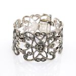 Wunderschönes Silberarmband & Brosche