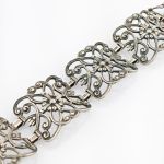Wunderschönes Silberarmband & Brosche