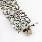 Wunderschönes Silberarmband & Brosche
