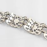 Wunderschönes Silberarmband & Brosche