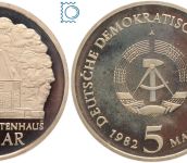 DDR 5 Mark 1982 - Weimar Goethes Gartenhaus - aus PP